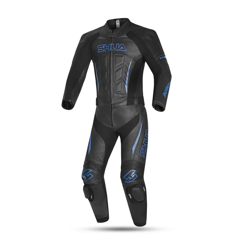 SHUA INFINITY 2 PC MONO DE MOTO HOMBRE NEGRO AZUL