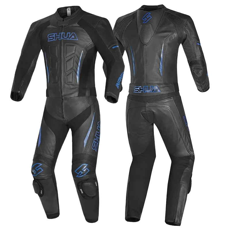 SHUA INFINITY 2 PC MONO DE MOTO HOMBRE NEGRO AZUL