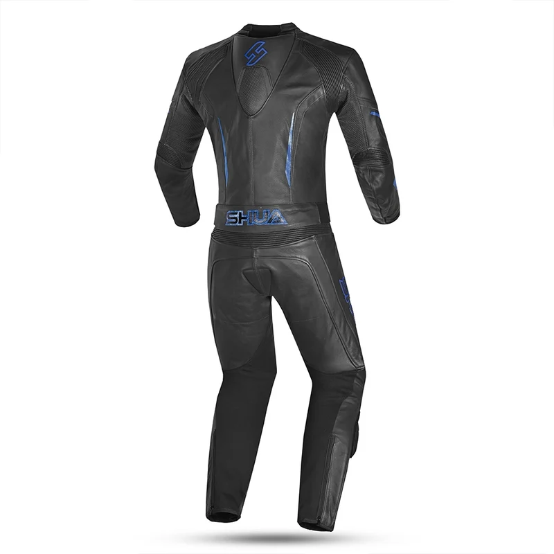 SHUA INFINITY 2 PC MONO DE MOTO HOMBRE NEGRO AZUL