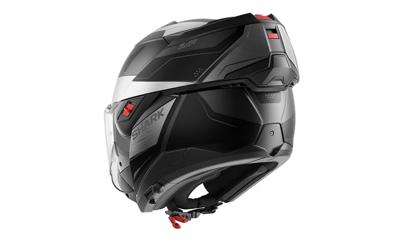 SHARK OXO MEKARIUM Mat Anthra Chrom NEGRO Casco De Moto