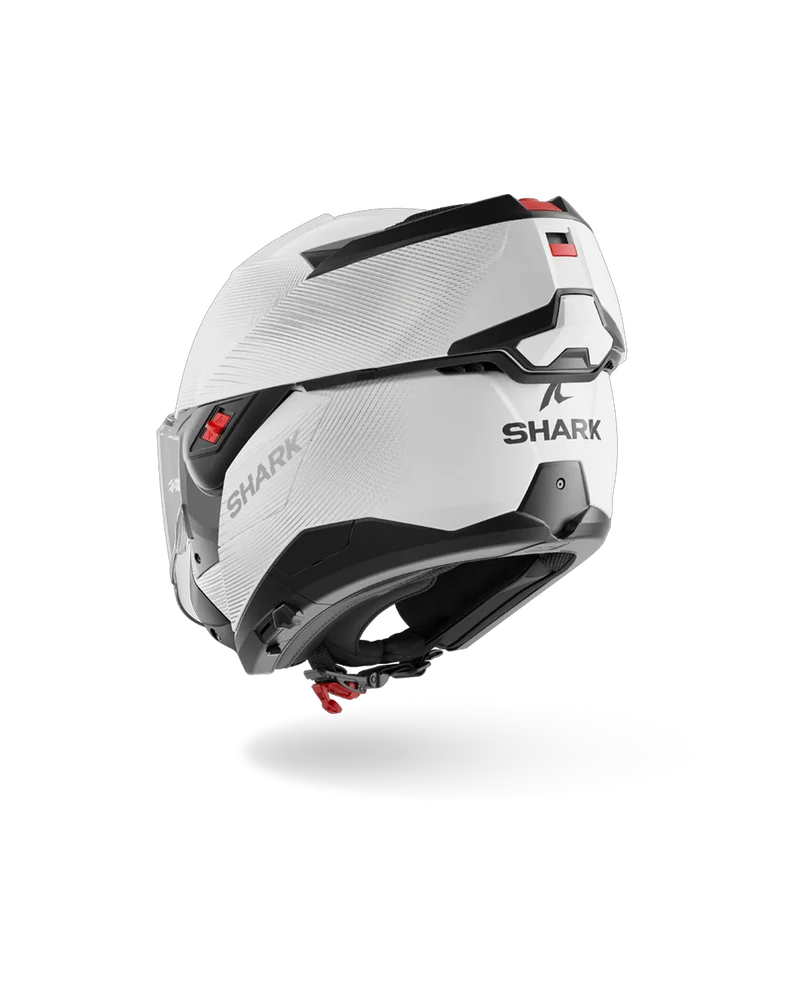 SHARK OXO SP LYNE Blanco Plata Plata Casco De Moto