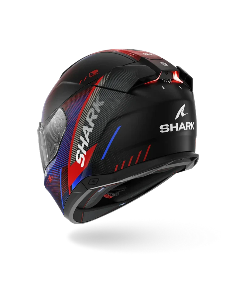 SHARK SPARTAN RS SPEED-TECH Mat NEGRO Azul Rojo Casco De Moto