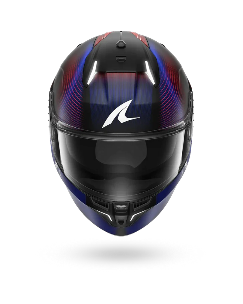 SHARK SPARTAN RS SPEED-TECH Mat NEGRO Azul Rojo Casco De Moto