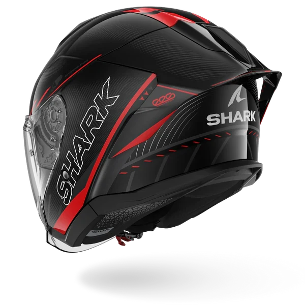 SHARK SKWAL JET CUP SPEED-TECH NEGRO Rojo Anthra Casco De Moto