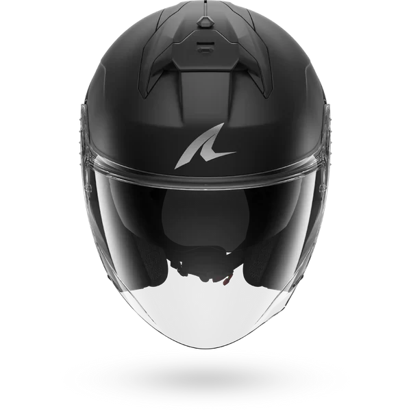 SHARK SKWAL JET CUP BLANK CASCO DE MOTO NEGRO MAT