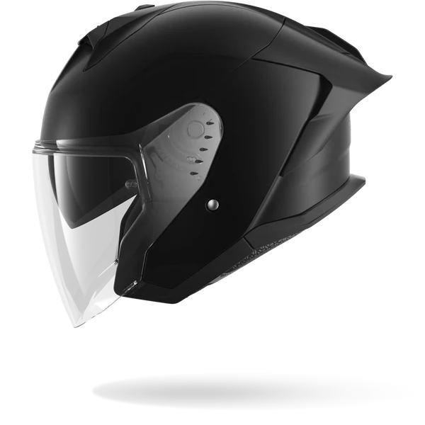 SHARK SKWAL JET CUP BLANK CASCO DE MOTO NEGRO MAT