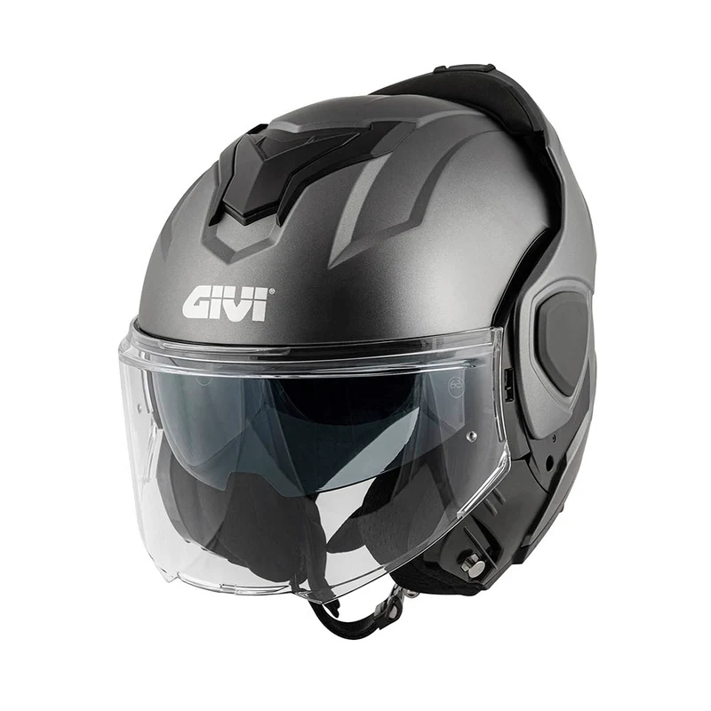 GIVI CASCO FLIP BACK FIBER X36 SOLID NEGRO MATE T54