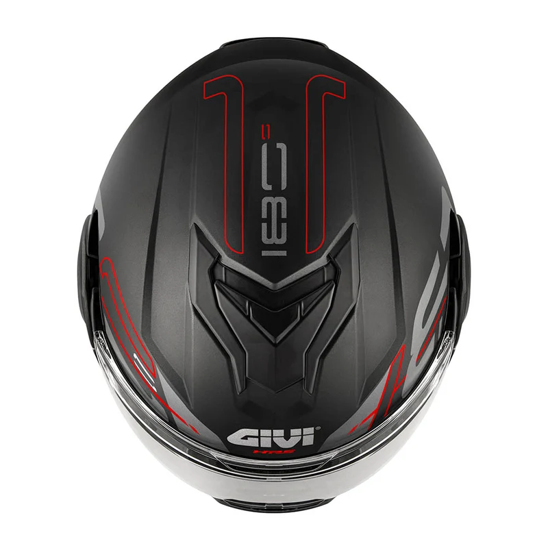 GIVI CASCO FLIPBACK X36VERTIGO NEGRO MATEROJO T54