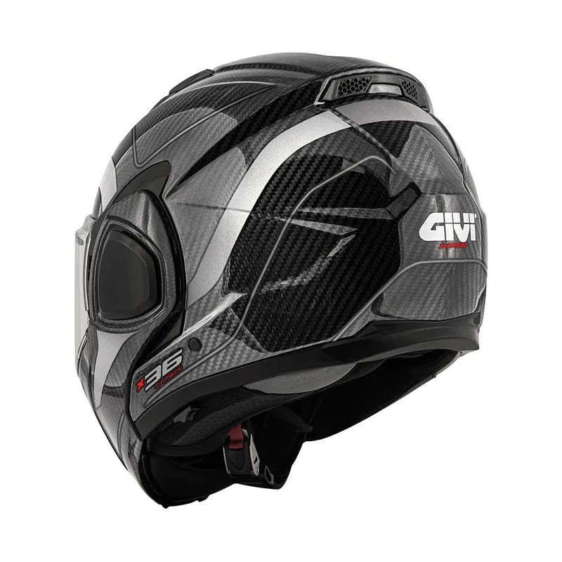GIVI CASCO FLIPBACK CARBONO X36CARBON BRILLOPLATA T54