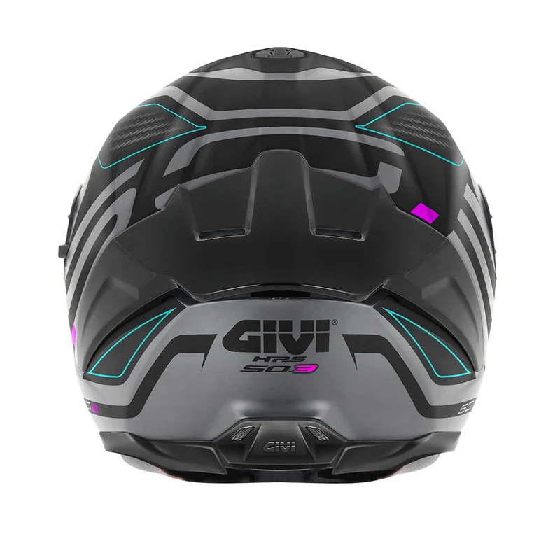 GIVI CASCO FULL ABS 503 QUASAR GRIS MATE NEGRO TURQUESA