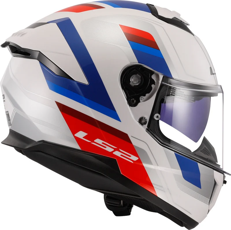 LS2 - FF808 STREAM II VINTAGE WHITE BLUE RED