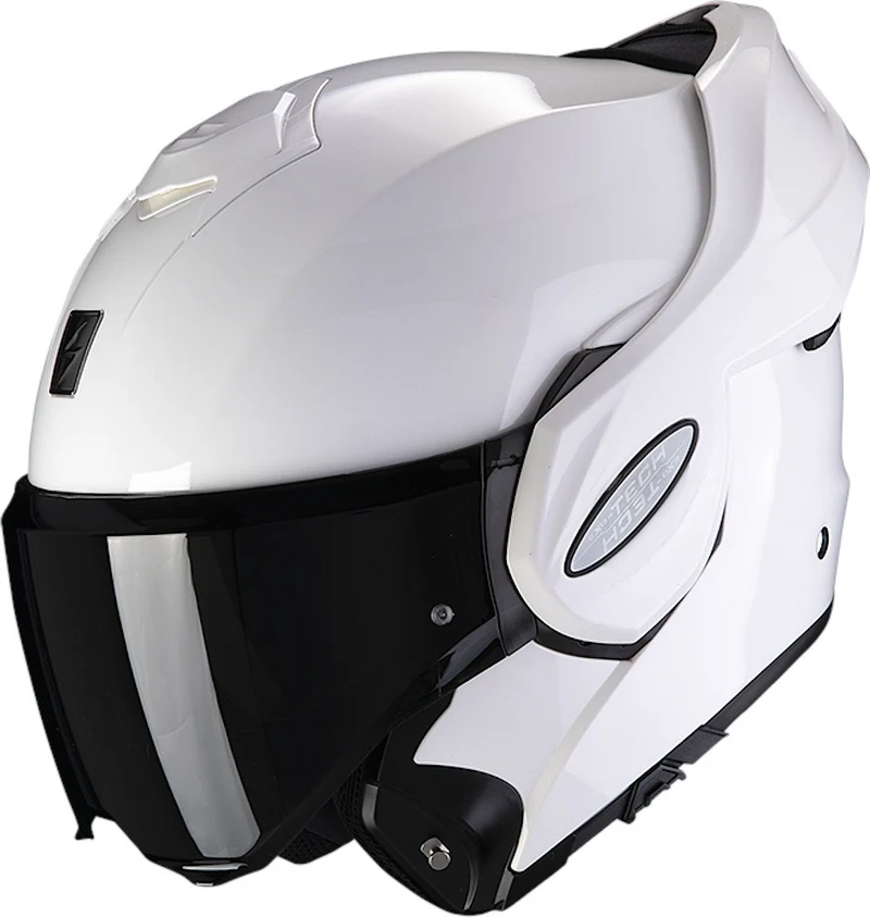 SCORPION EXO TECH EVO SOLID CASCO DE MOTO MODULAR BLANCO