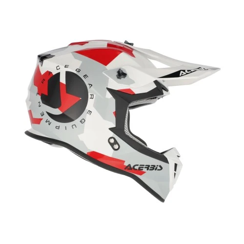 ACERBIS CASCO LINEAR 2206 BLANCO ROJO