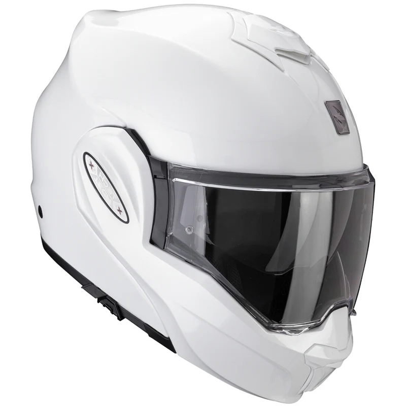 SCORPION Exo-Tech Evo Pro Solid Casco Modular Blanca perla