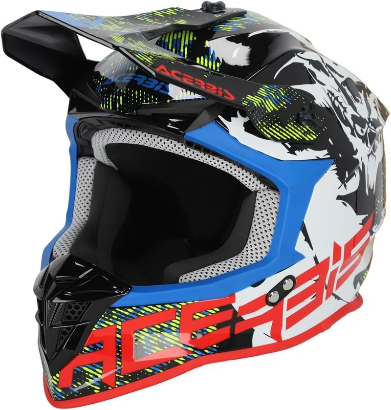 ACERBIS - CASCO LINEAR 2206 BLANCO NEGRO