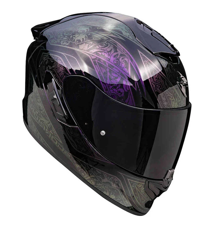 SCORPION EXO-1400 EVO II AIR FANTASY INTEGRAL CASCO Negro Camaleon
