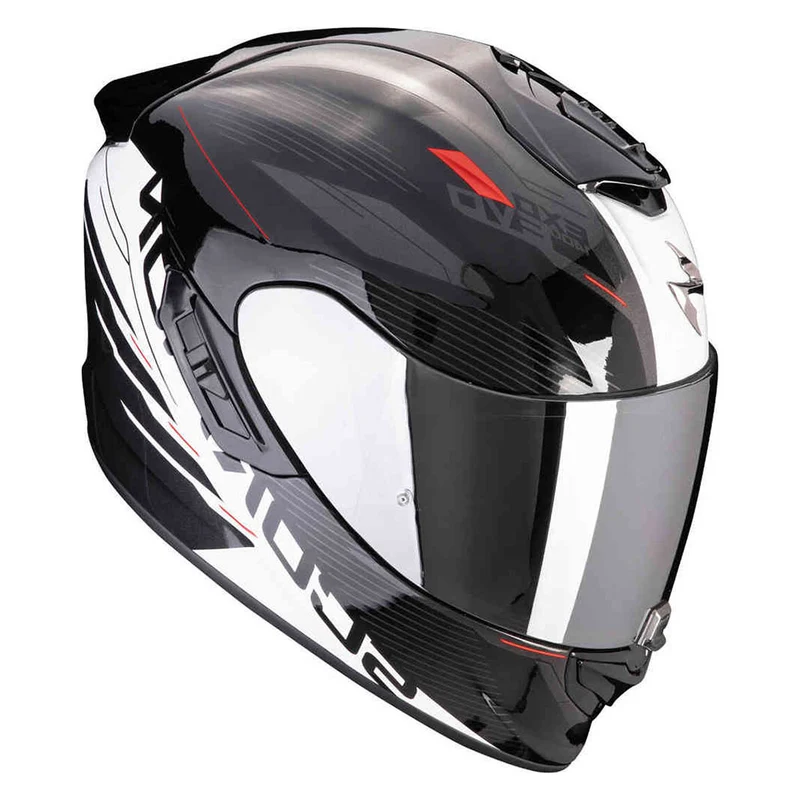 SCORPION EXO 1400 EVO 2 AIR LUMA INTEGRAL CASCO Negro-Blanco