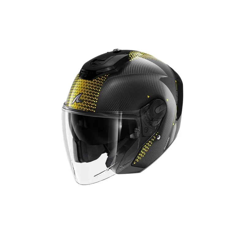 SHARK JET CARBON IKONIK Carbono Oro Cromado Casco