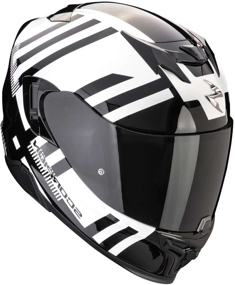 SCORPION CASCOS INTEGRALES EXO-520 EVO AIR BANSHEE BLANCO PERLA NEGRO