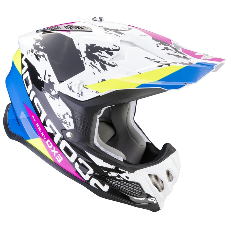 SCORPION VX 22 AIR CX motocross casco Blanco Negro Azul