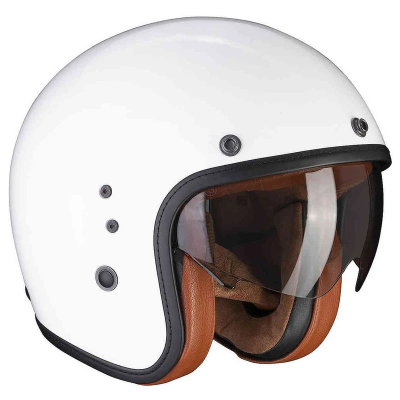 SCORPION - BELFAST EVO LUXE ABIERTO CASCO Blanco