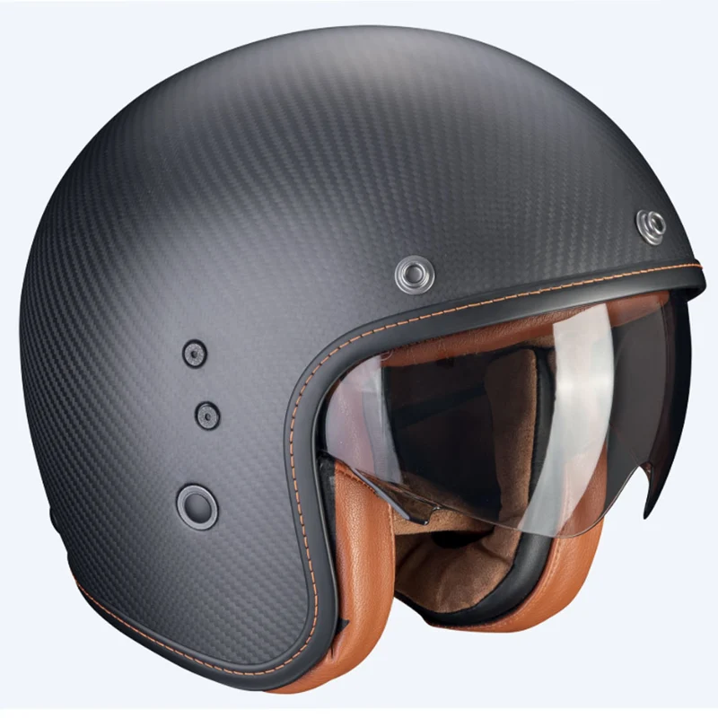 SCORPION BELFAST EVO CARBON SOLID ABIERTO CASCO Negro mate