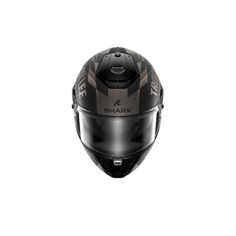 SHARK SPARTAN RS RACESHOP Casco Integral Negro Mate Antracita Plata