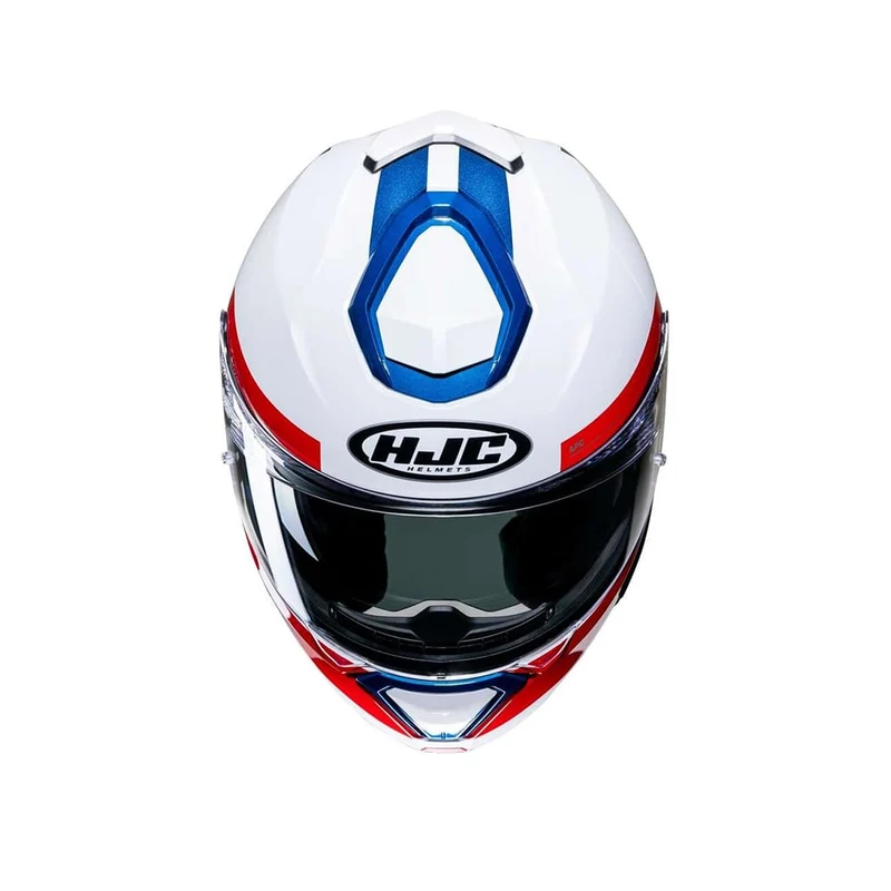 HJC i91 BINA MC21 Casco Modular de moto Blanco Azul Rojo