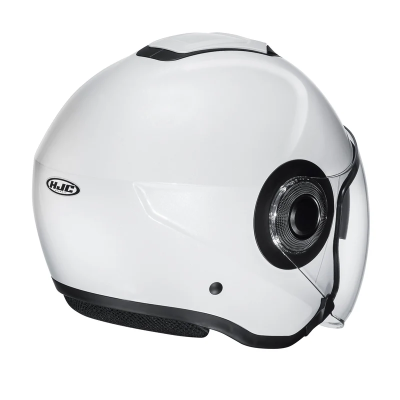 HJC I40 Semi Flat Casco de moto abierto Pearl White