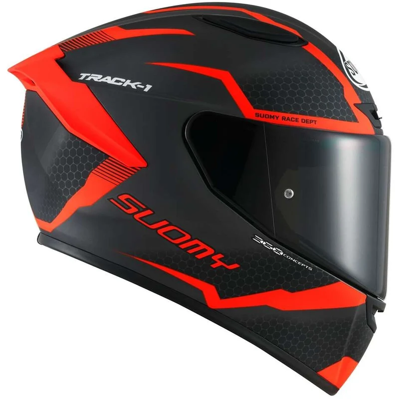 SUOMY-CASCOS TRACK-1 REACTION MATT ANTHRACITE/RED