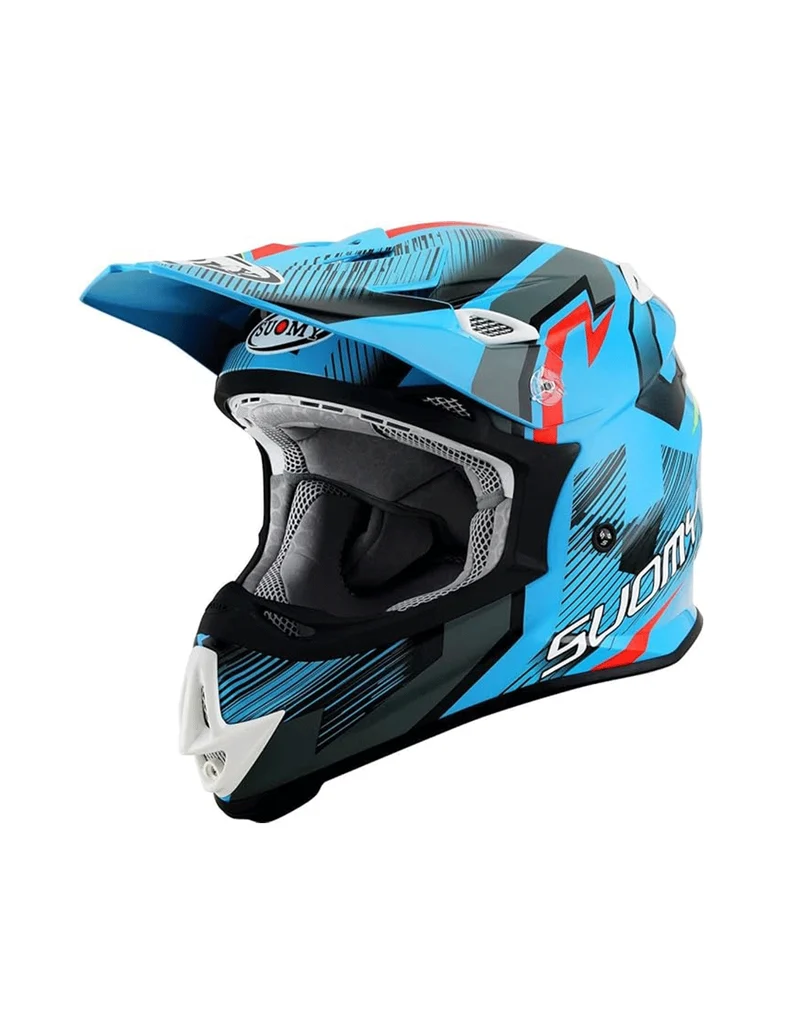 SUOMY-CASCOS MR JUMP UNLEASHED BLUE/YELLOW