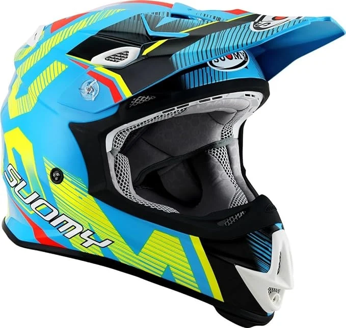 SUOMY-CASCOS MR JUMP UNLEASHED BLUE/YELLOW