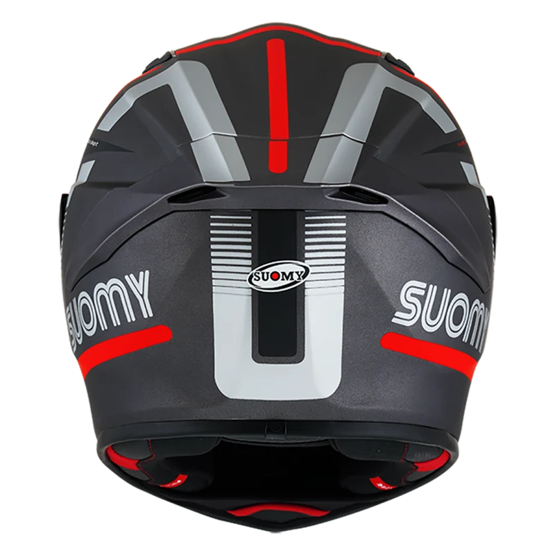 SUOMY-CASCOS TRACK-1 NINETY SEVEN MATT GUN METAL/RED E06