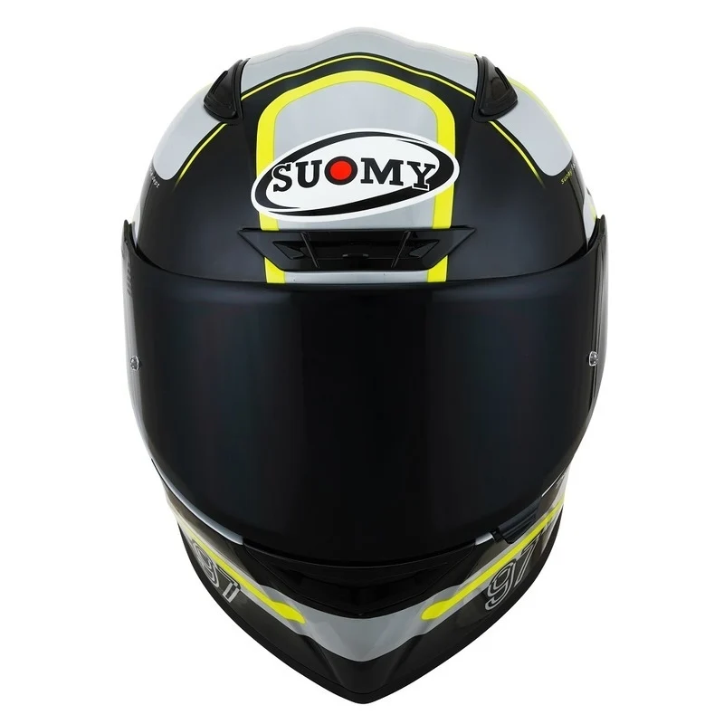 SUOMY-CASCOS TRACK-1 NINETY SEVEN GREY/YELLOW E06