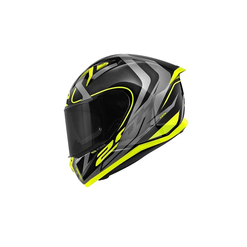GIVI 50.8 Moto Integral Casco Negro Titanio Amarillo (RCB)