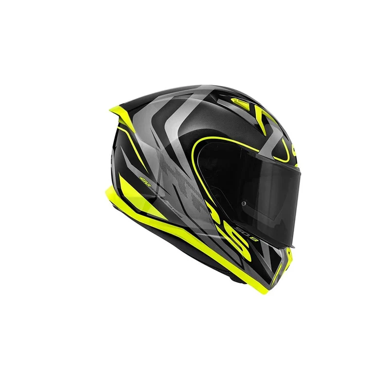 GIVI 50.8 Moto Integral Casco Negro Titanio Amarillo (RCB)