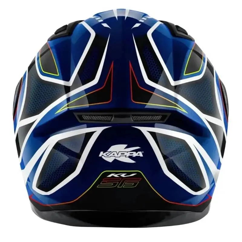 KAPPA KV56 Moto Integral Casco Neon Negro Azul