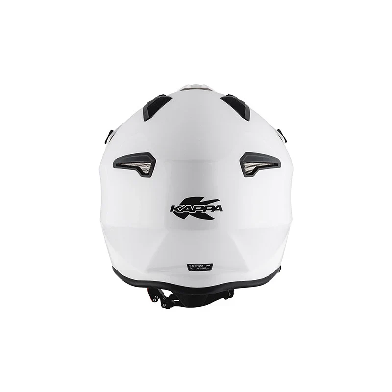 KAPPA KV45 Trial Estilo Retro Jet Casco Blanco Brillante