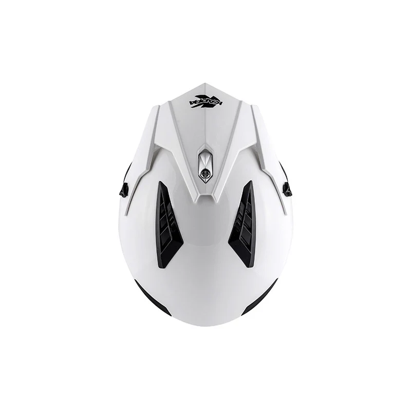 KAPPA KV45 Trial Estilo Retro Jet Casco Blanco Brillante