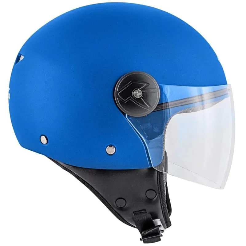 KAPPA KV40 Hawaii Moto Cara Abierta Casco Azul Mate