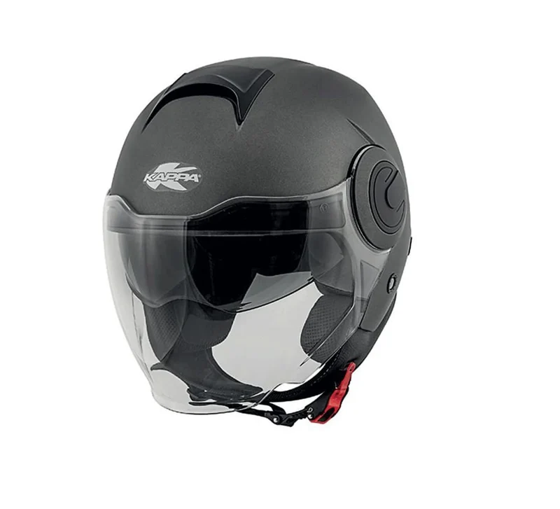 KAPPA KV37 AERODINÁMICO Moto Cara Abierta Casco Negro Mate