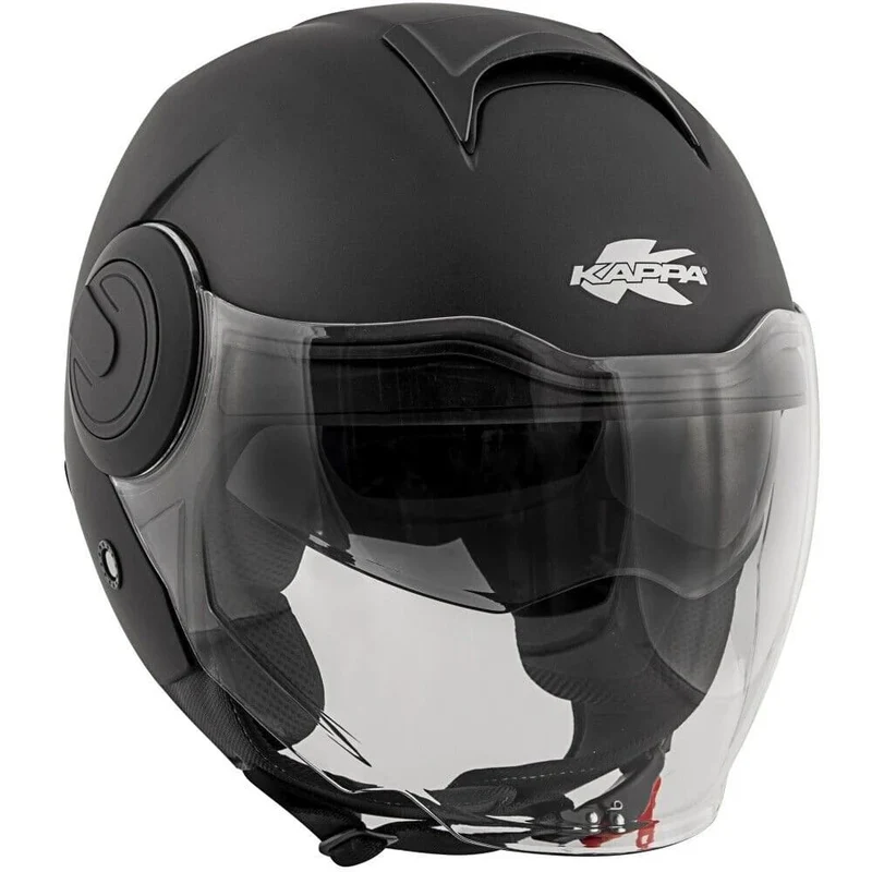 KAPPA KV37 AERODINÁMICO Moto Cara Abierta Casco Negro Mate