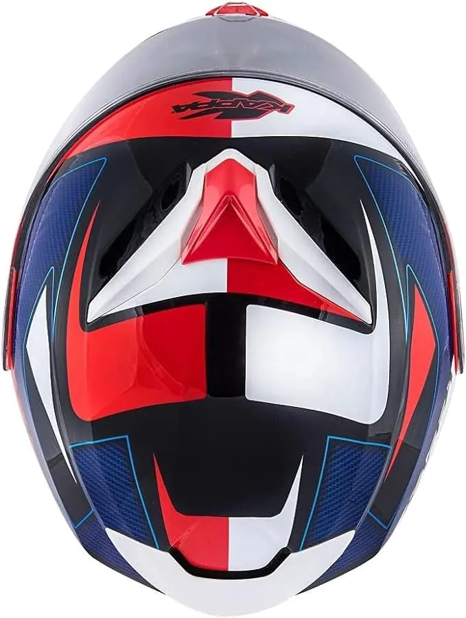 KAPPA KV32 Orlando Moto Seguridad Modular Casco Matt Azul Rojo