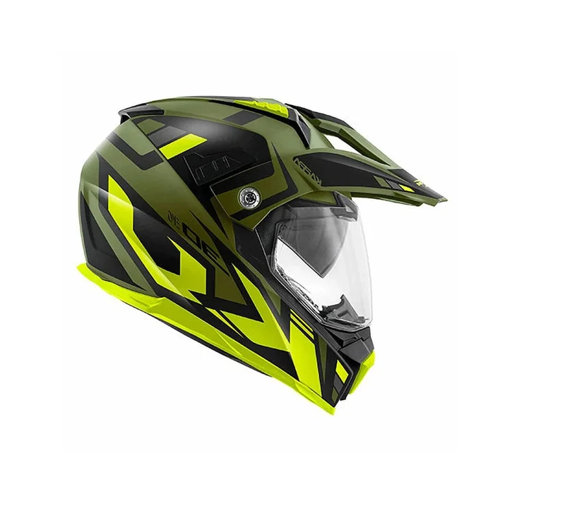 KAPPA KV30 EVO Moto Aventure Casco Verde Mate Negro Amarillo