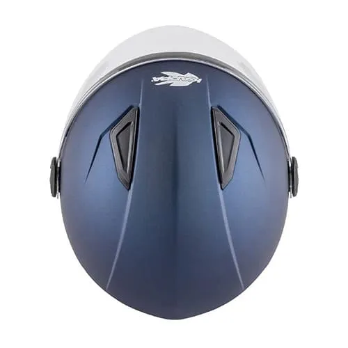 KAPPA KV28 EVO Moto Cara Abierta Casco Amarillo Mate Azul