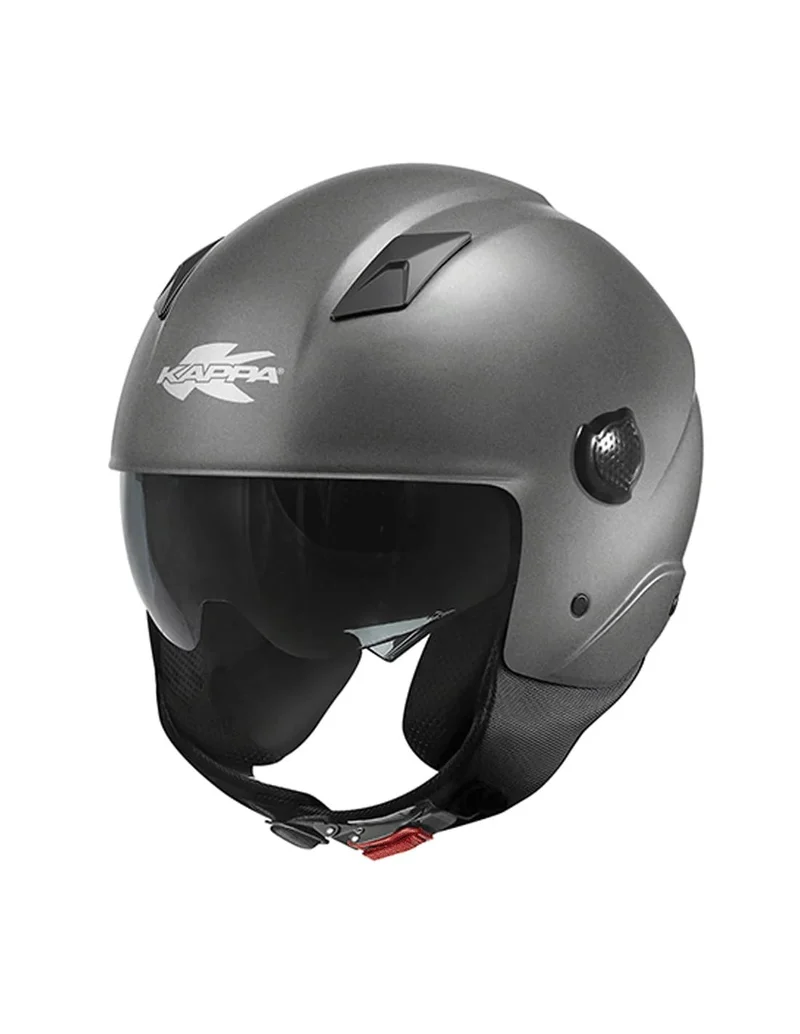 KAPPA KV28 EVO Moto Cara Abierta Casco Titanio