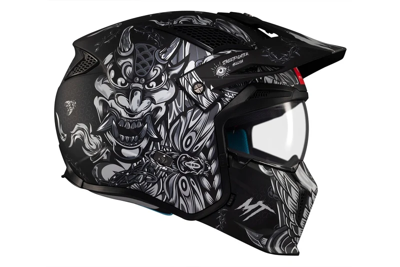 MT STREETFIGHTER S SV HELLISH DEPORTIVO DUAL MODULAR CASCO DE MOTO B2 MATE