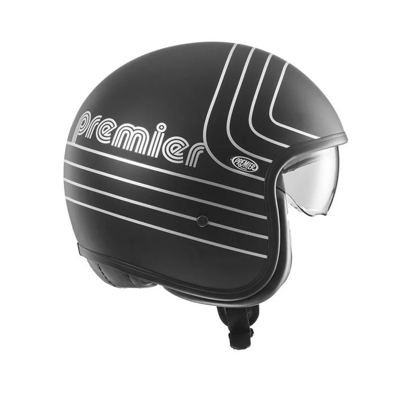 PREMIER VINTAGE EX SILVER CHROMED BM CASCO JET MOTOCICLETA