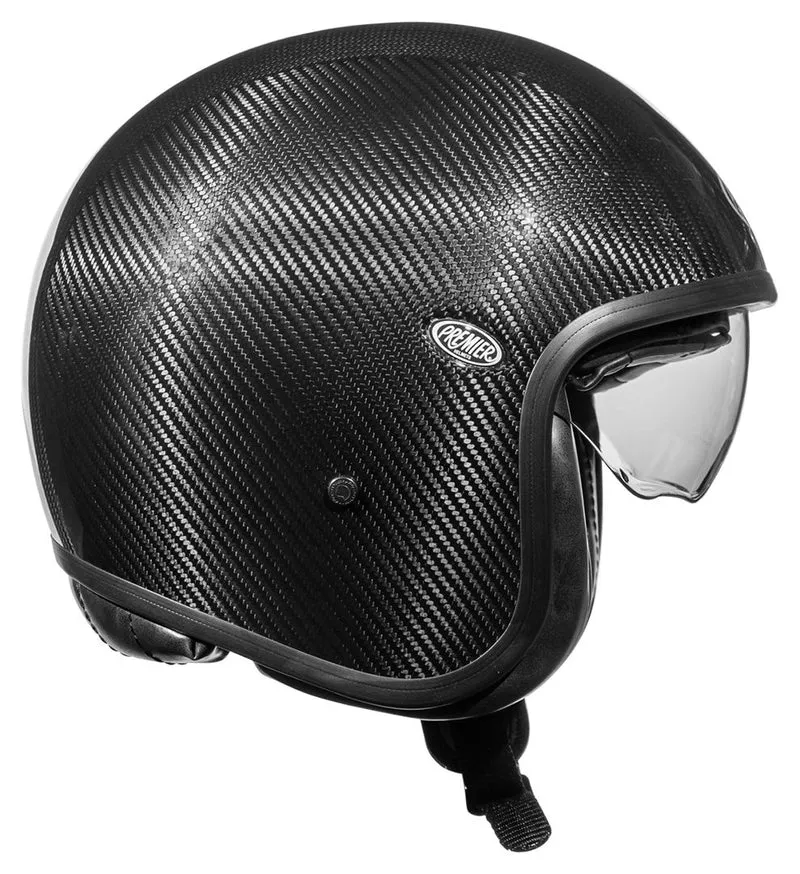 PREMIER VINTAGE CARBON CASCO ABIERTO DE MOTOCICLETA