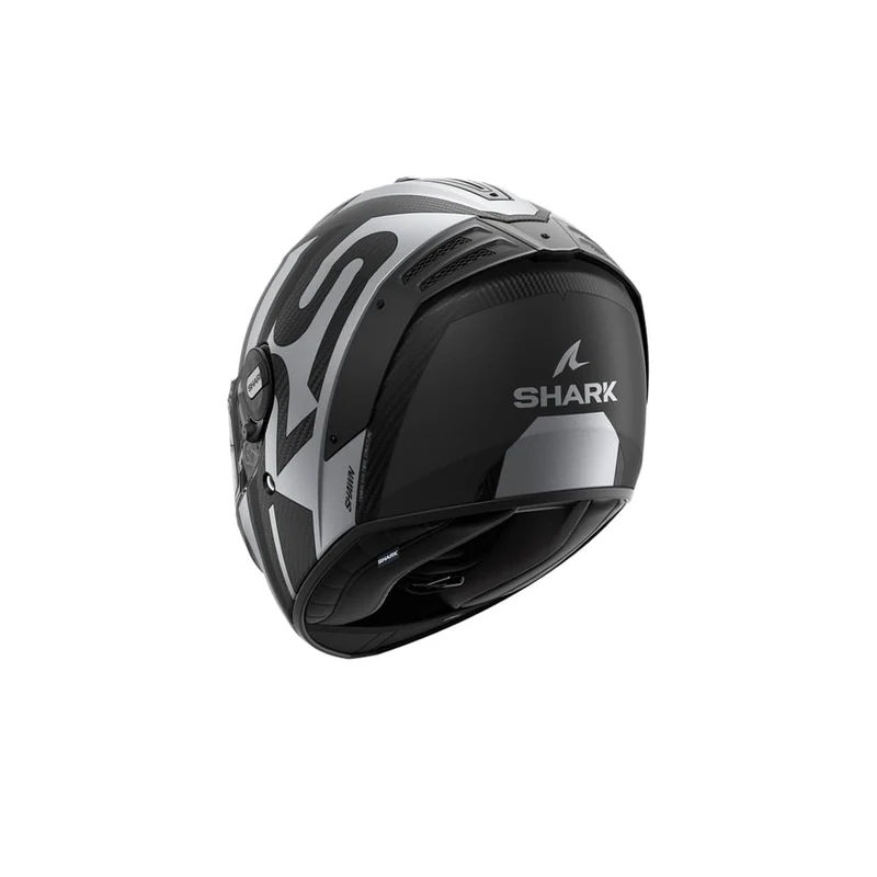 SHARK SPARTAN RS CARBON SHAWN NEGRO CARBÓN MATE PLATA